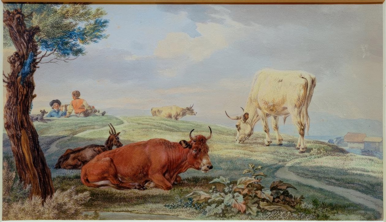 Weidelandschaft aus dem bayerischen Oberland tekijältä Wilhelm von Kobell