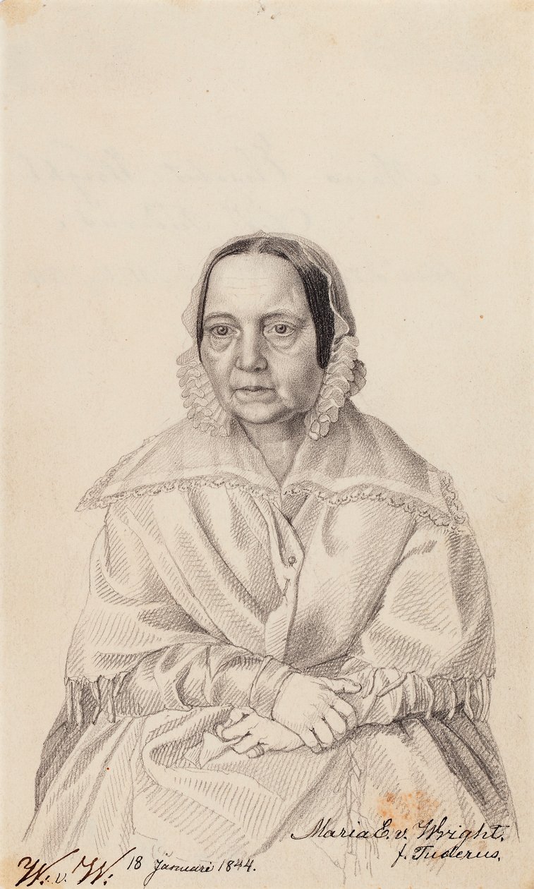 Maria Elisabeth von Wright, taiteilijan äiti. tekijältä Wilhelm von Wright