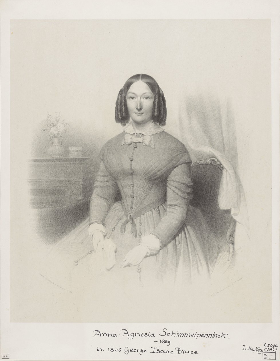 Anna Agnesia Bruce-Schimmelpenninckin muotokuva tekijältä Wilhelmus Cornelis Chimaer van Oudendorp