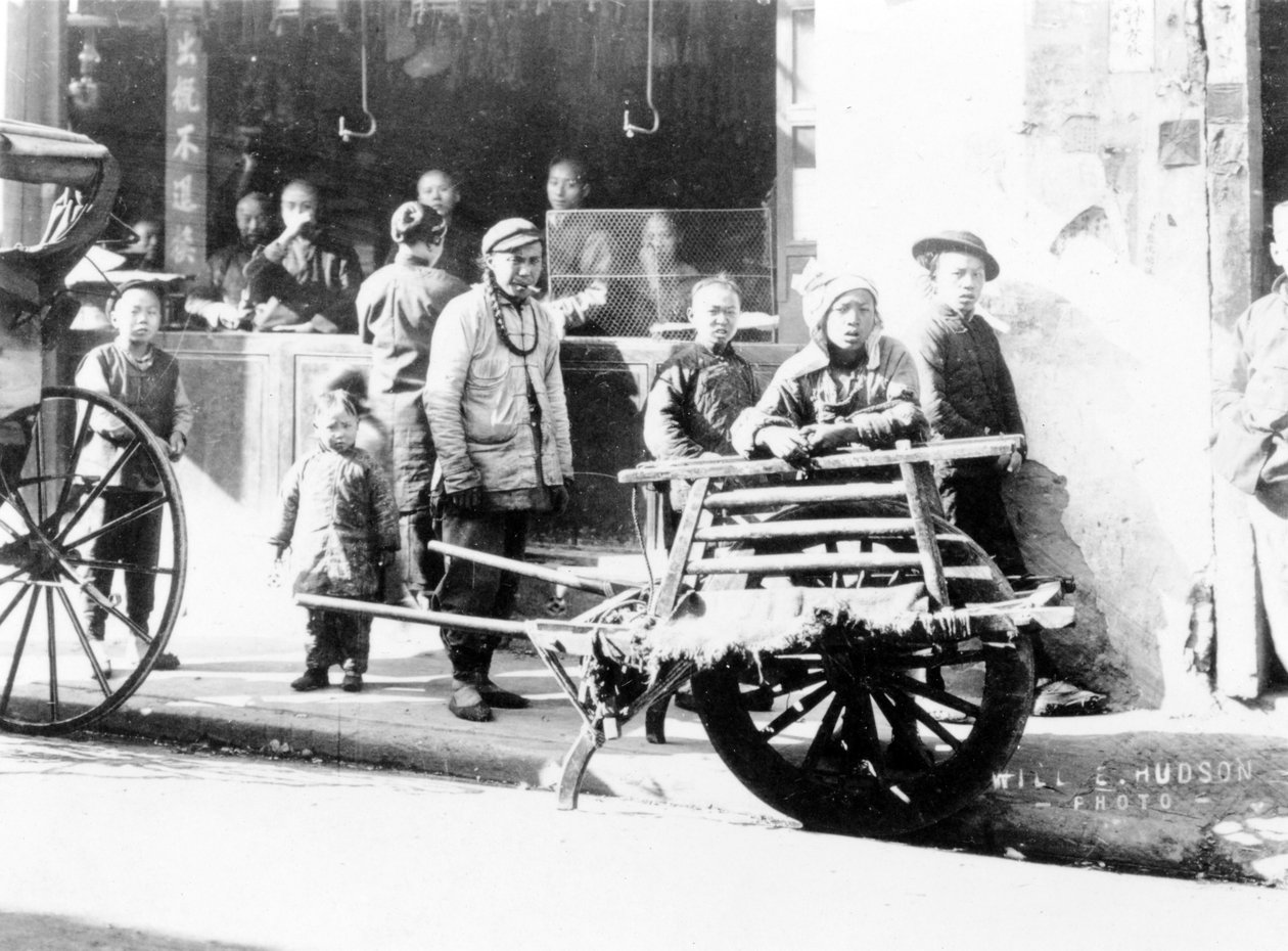 Kottikärry, Kiina, n. 1905-1907 (bw kuva) tekijältä Will E. Hudson