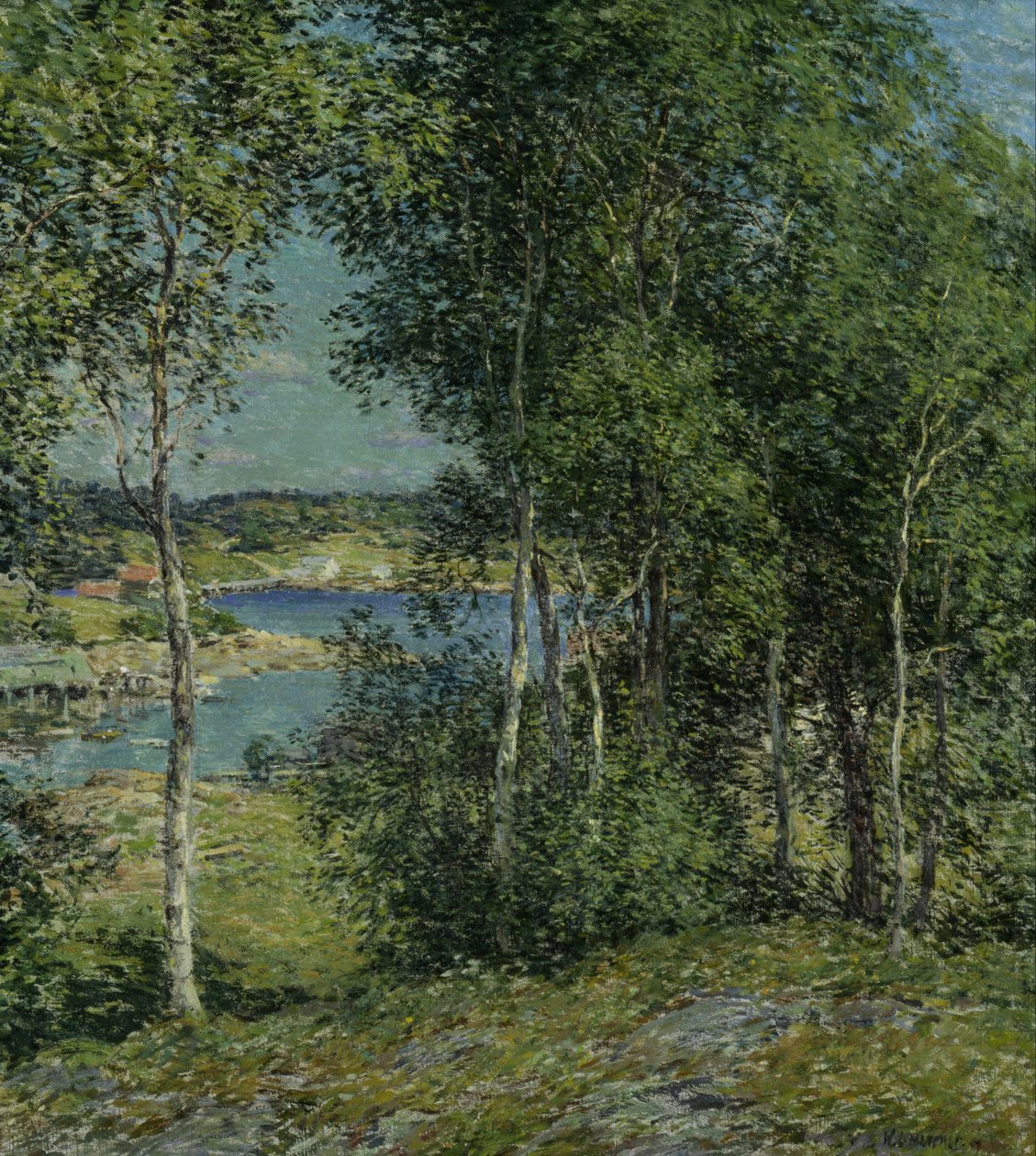 Koivujen perhe tekijältä Willard Leroy Metcalf