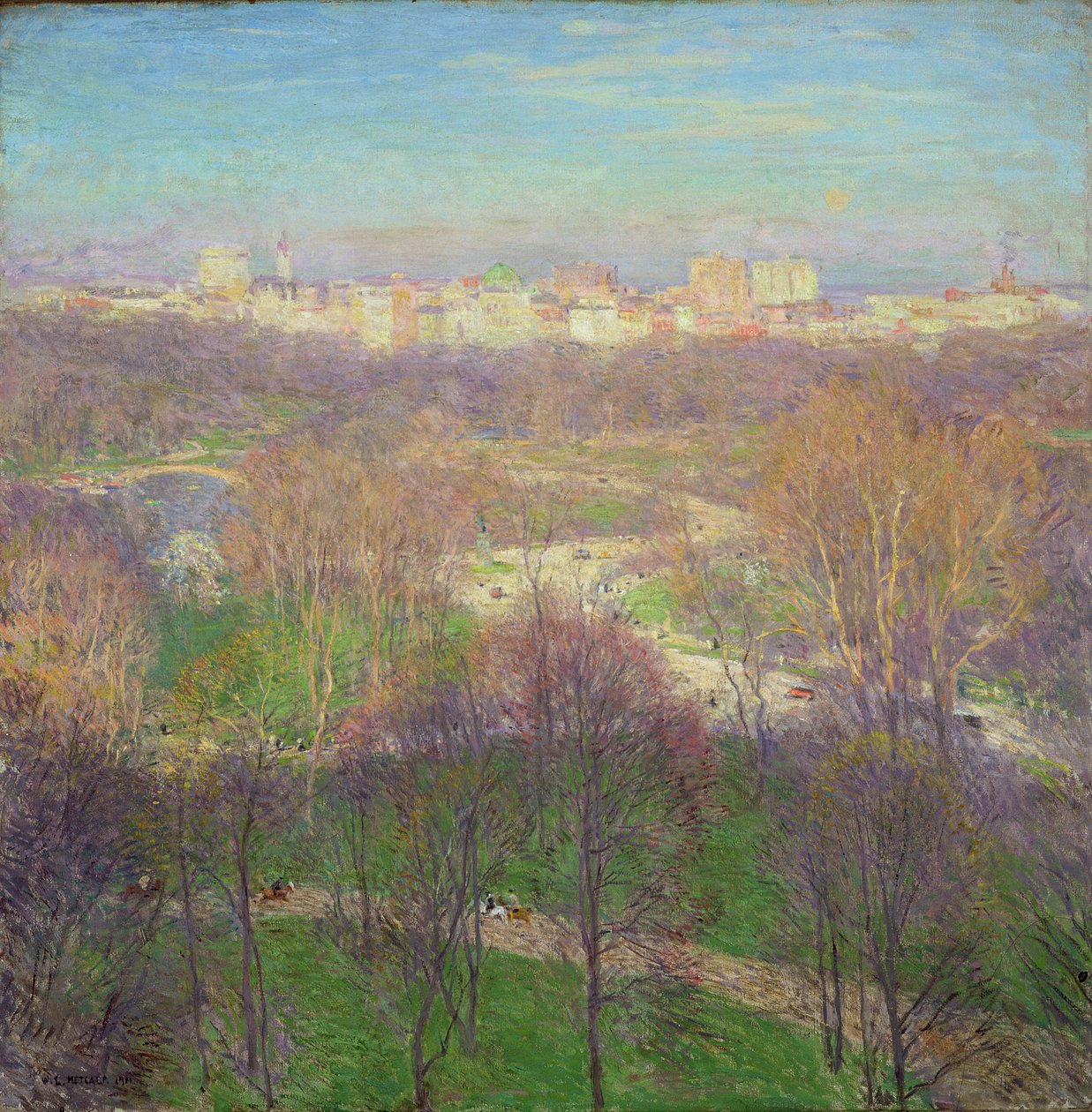 Huonekalut ja erilaiset esineet 1100- ja 1300-luvuilta tekijältä Willard Leroy Metcalf