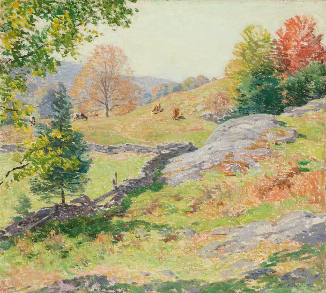 Rinnelaitumet – syyskuu 1922 tekijältä Willard Leroy Metcalf