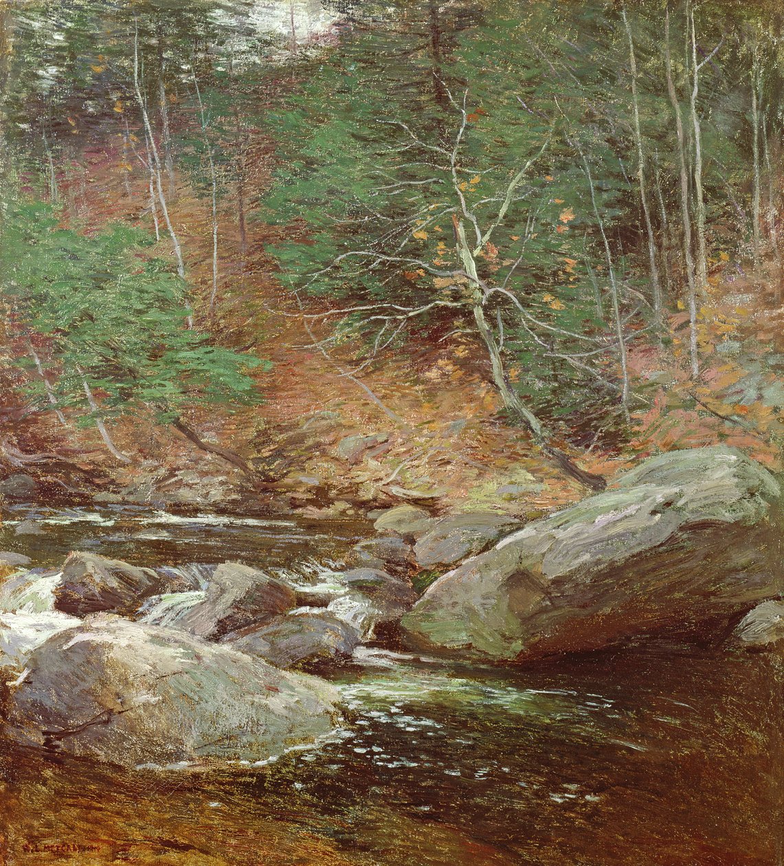 Trout Pool, marraskuu, 1910 tekijältä Willard Leroy Metcalf