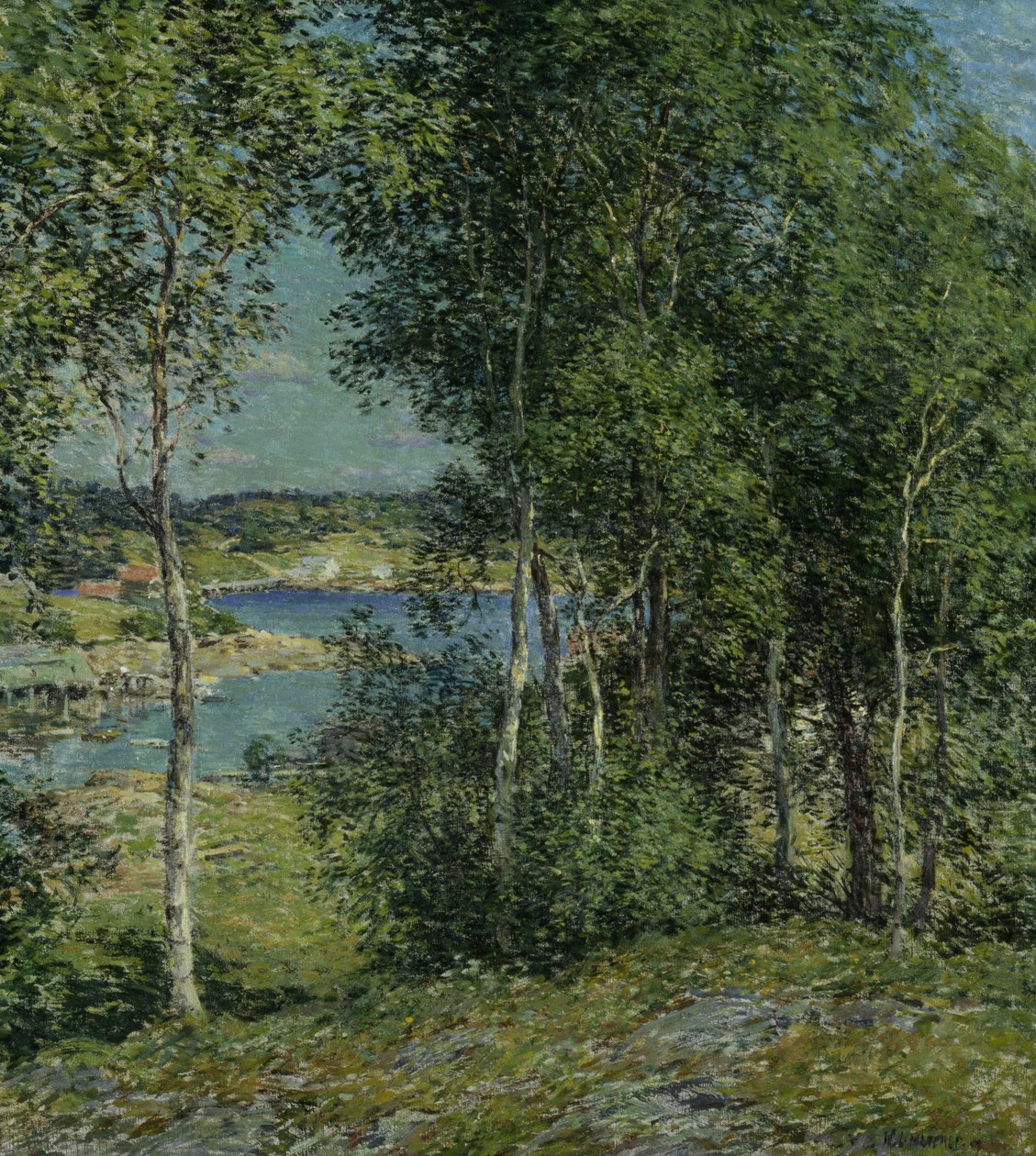 Koivuperhe, 1907. tekijältä Willard Leroy Metcalf