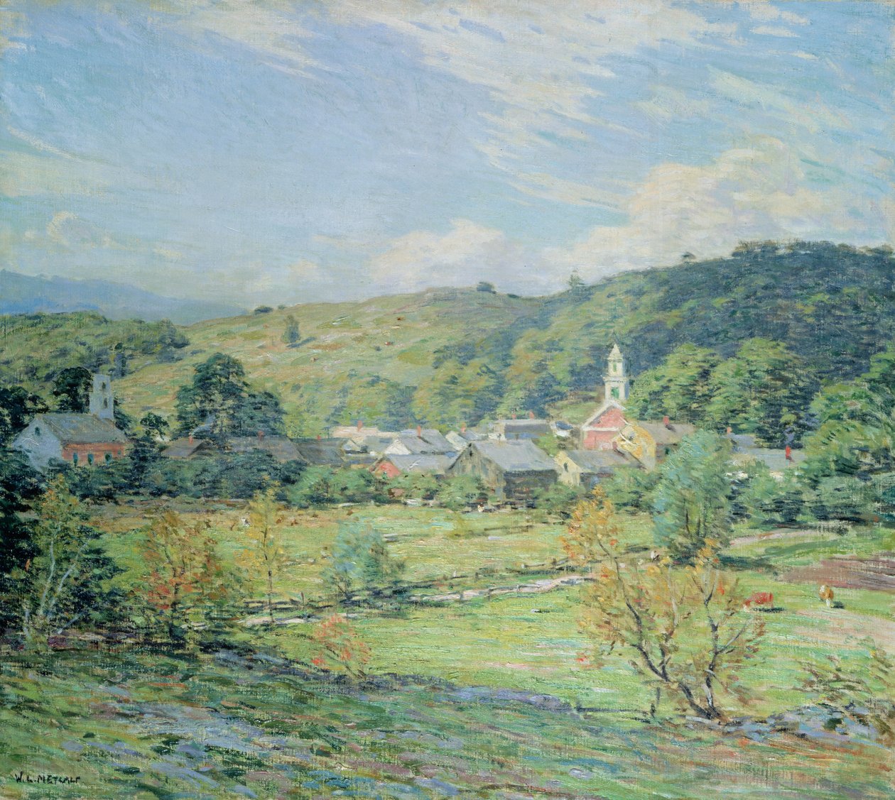 Syyskuun aamu, Plainfield, New Hampshire tekijältä Willard Leroy Metcalf