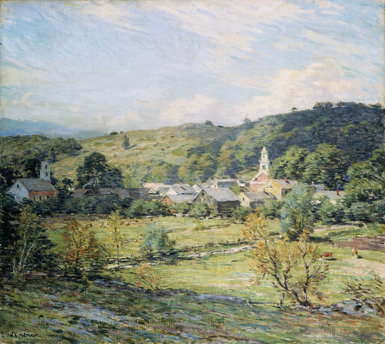 Syyskuun aamu, Plainfield, New Hampshire tekijältä Willard Leroy Metcalf