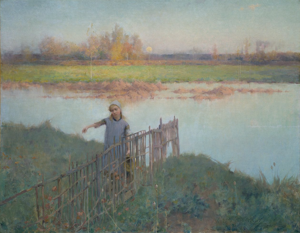 Auringonlasku Grezissä tekijältä Willard Leroy Metcalf