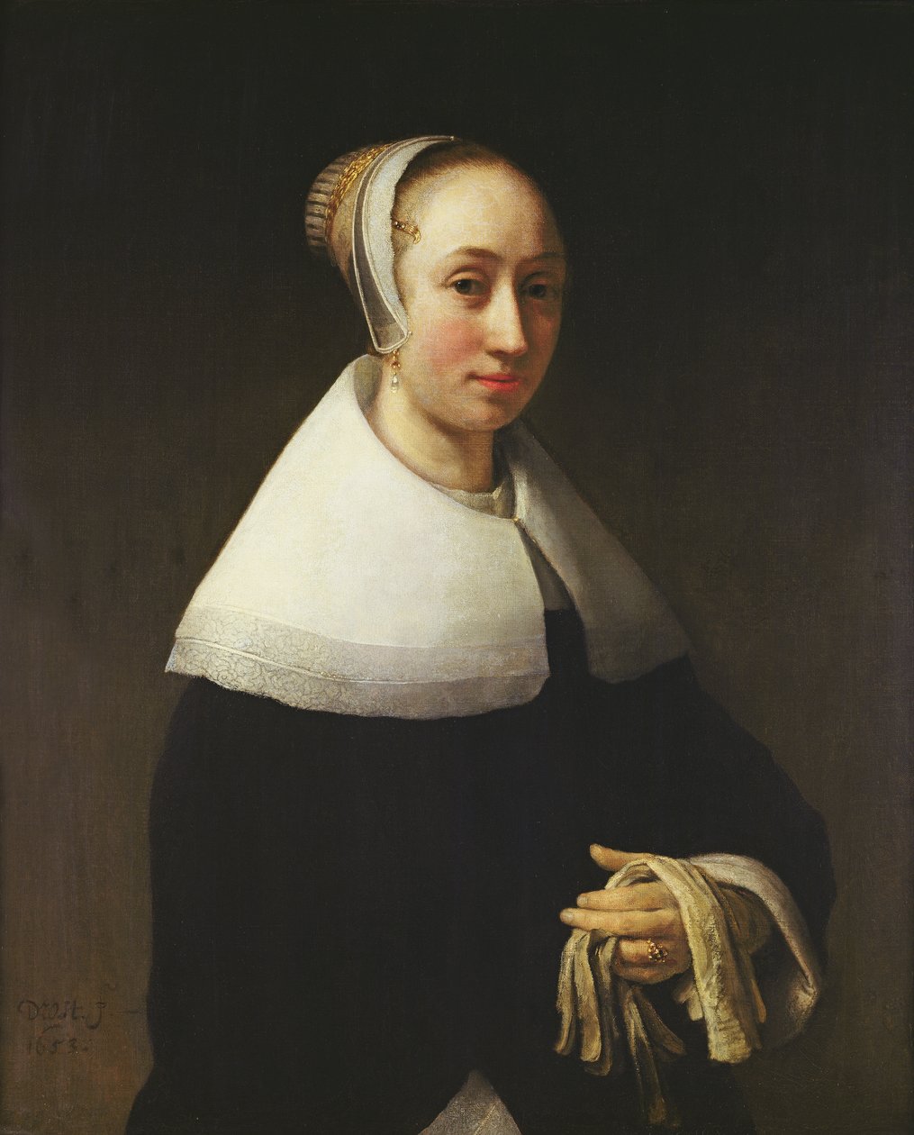Naisen muotokuva, 1653 tekijältä Willem Drost