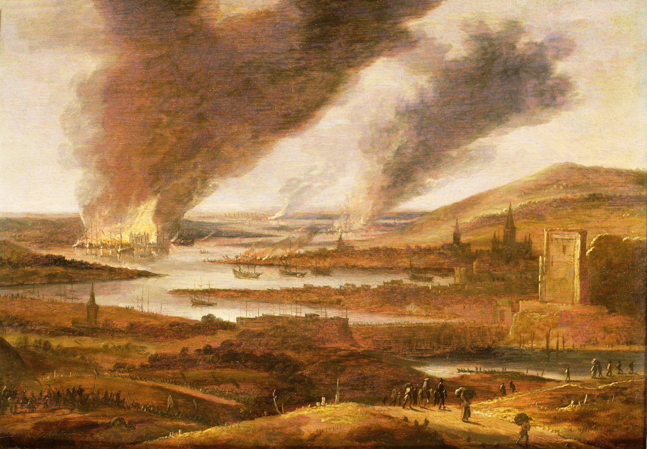 Hollantilaiset Medwayssa 1667 tekijältä Willem Schellinks