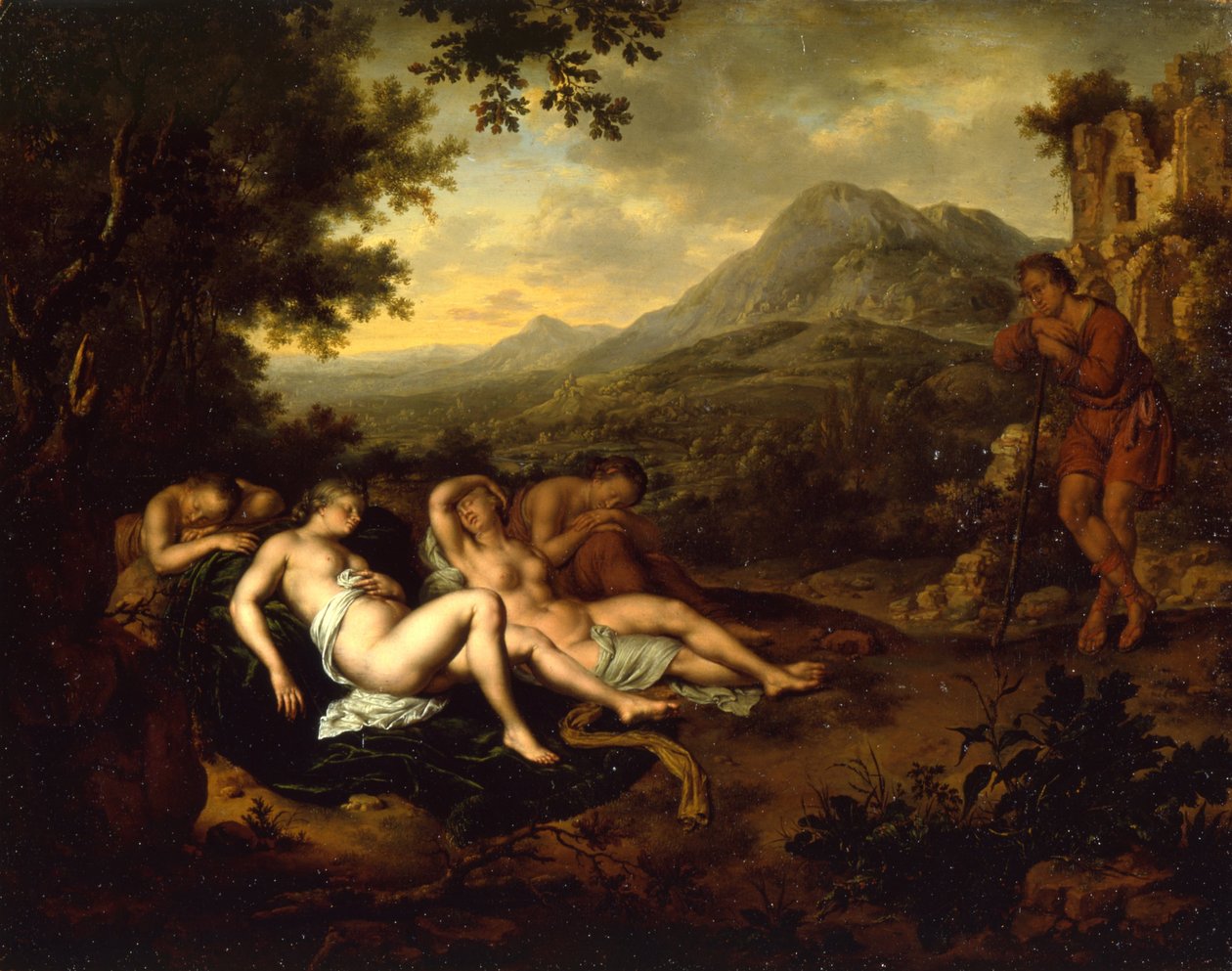 Cimon ja Iphigenia -paneeli tekijältä Willem Van Mieris