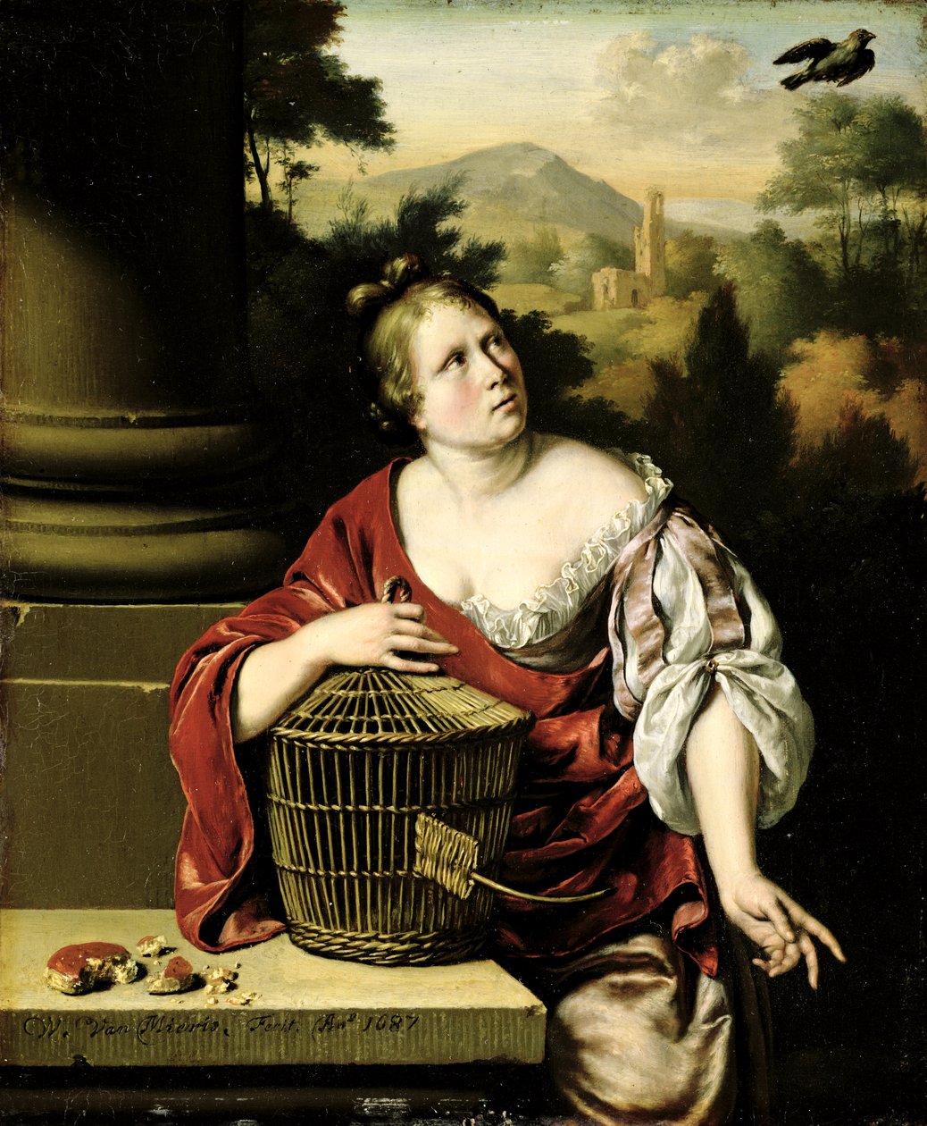 Naisen muotokuva, 1687 tekijältä Willem Van Mieris
