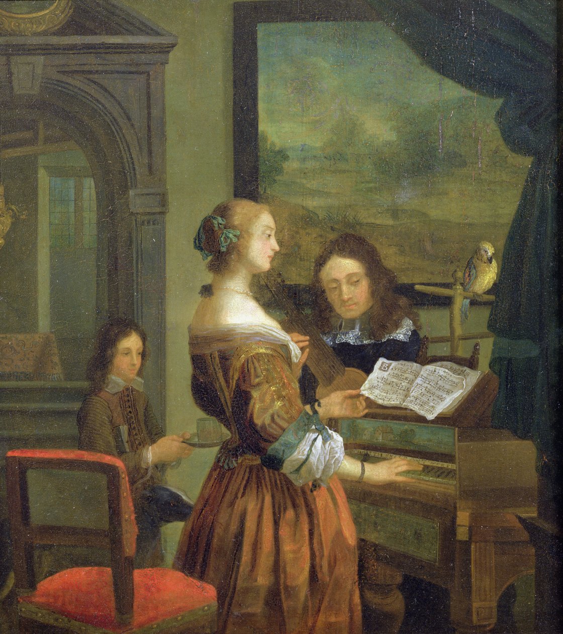 Musiikkitunti (paneeli) tekijältä Willem Van Mieris