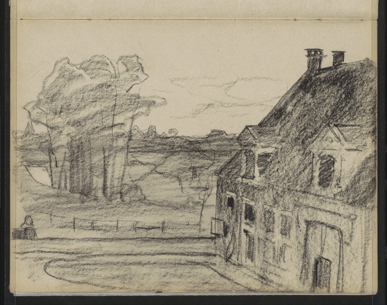 Gezicht op een landgoed tekijältä Willem Arnoldus Witsen