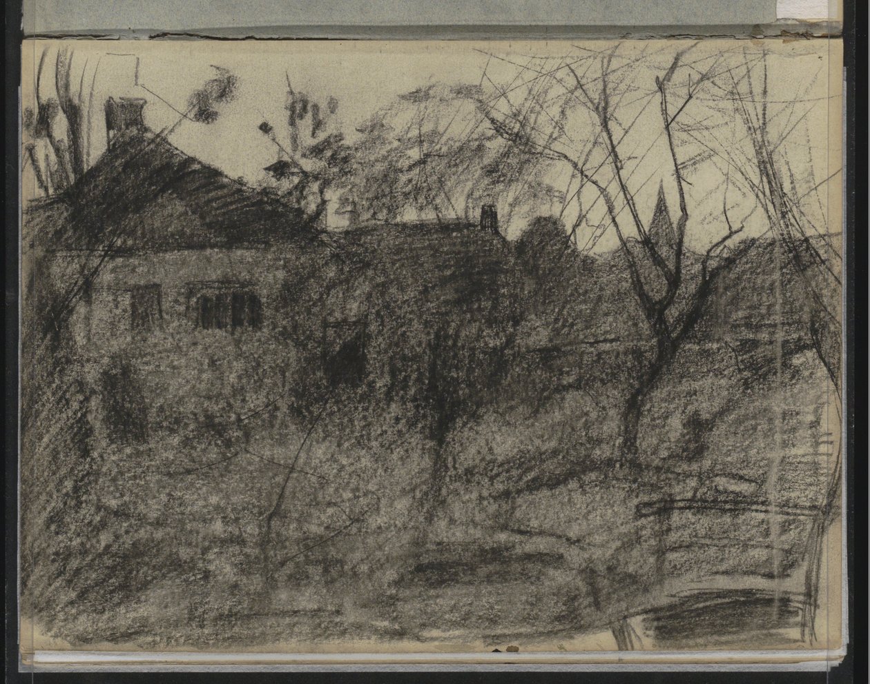 Stadsgezicht, mogelijk Diepenheim tekijältä Willem Arnoldus Witsen