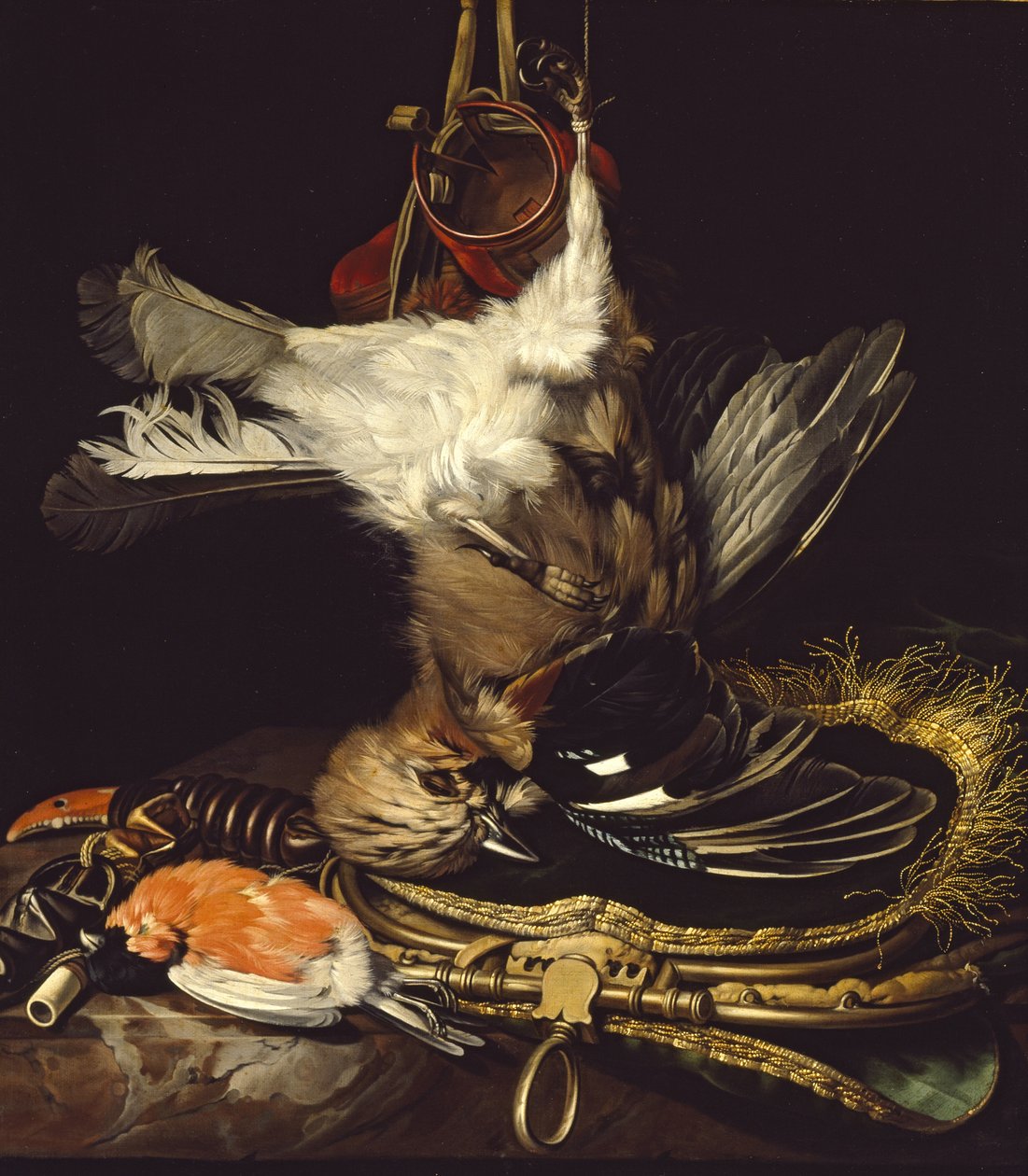 Still Life kuolleen Jayn kanssa tekijältä Willem van Aelst