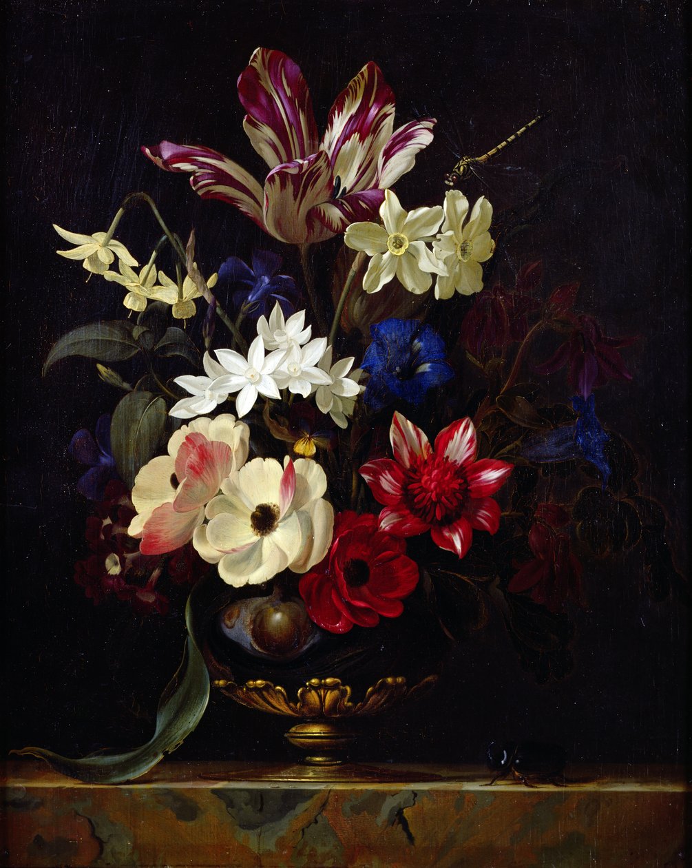 Asetelma kukkien kanssa tekijältä Willem van Aelst