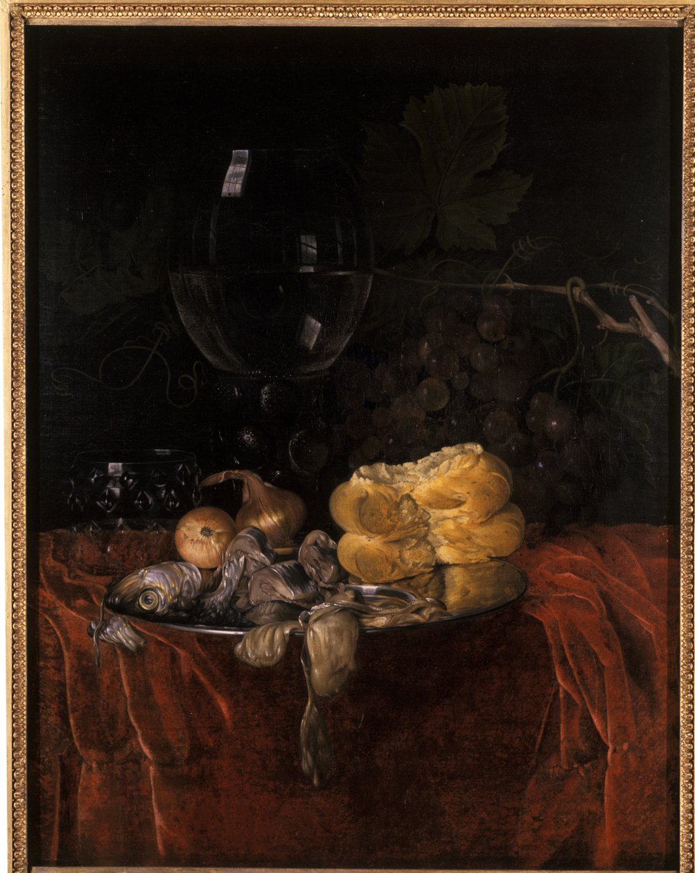 Asetelma silakan kanssa tekijältä Willem van Aelst