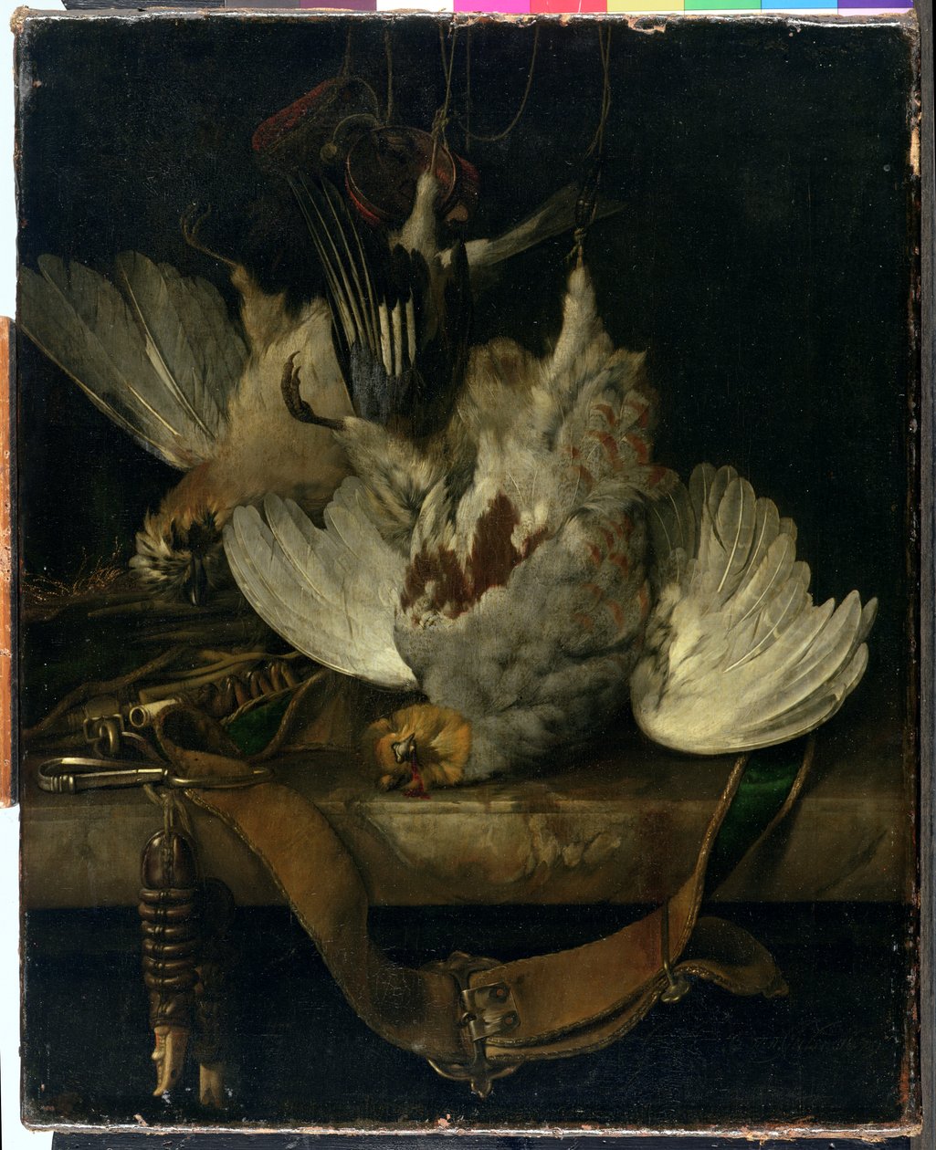Laukku, 1679 tekijältä Willem van Aelst