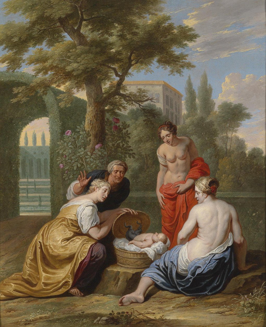 Die Auffindung des Erichthonios durch die Töchter des Kekrops tekijältä Willem van the Elder Herp