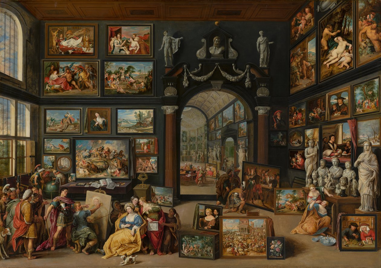 Apelles Painting Campaspe, n. 1630 tekijältä Willem van II Haecht