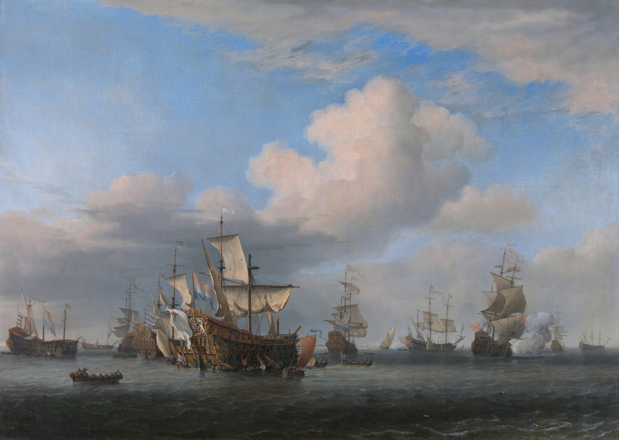 Neljän päivän taistelu tekijältä Willem van de Velde the Younger