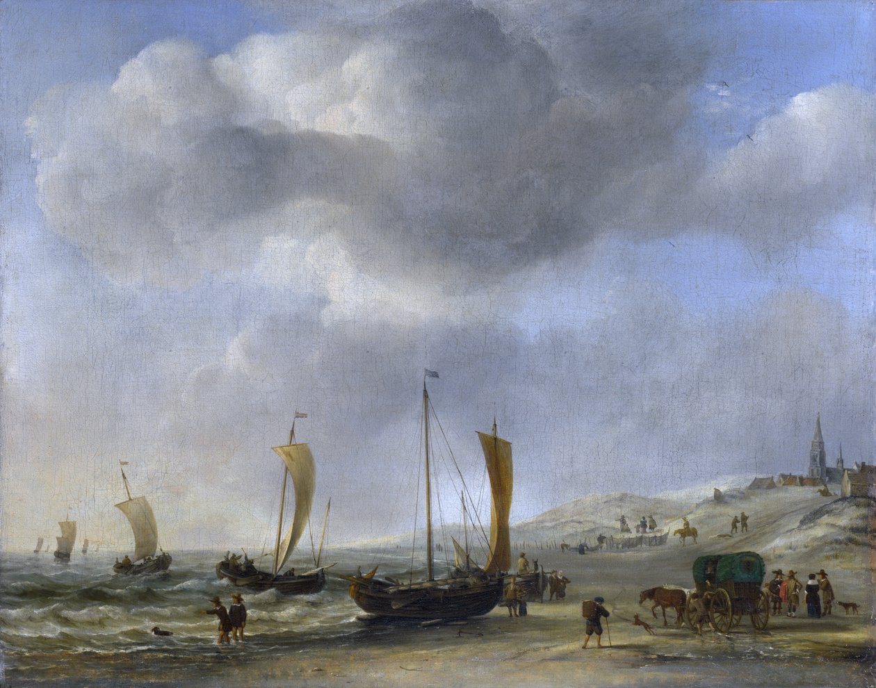 Ranta Scheveningenissä tekijältä Willem van de Velde the Younger