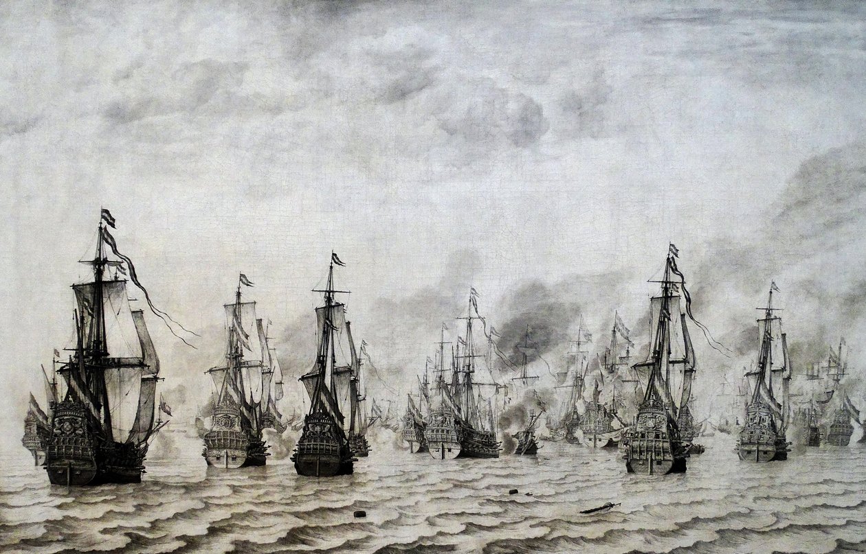 Dunkerquen taistelu tekijältä Willem van de Velde the Elder