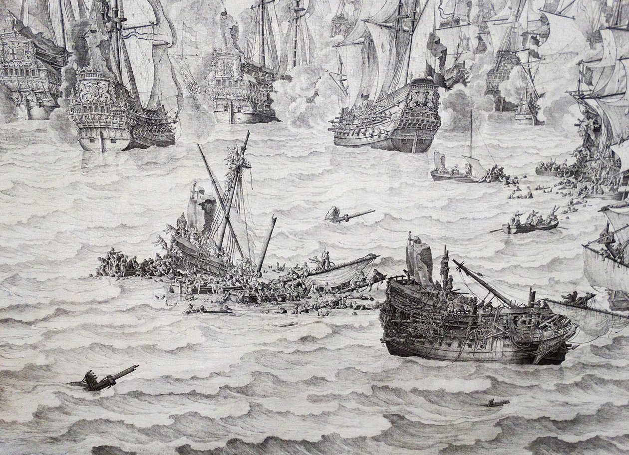 Terheiden taistelu tekijältä Willem van de Velde the Elder