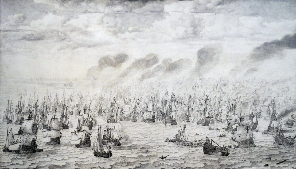 Terheiden taistelu tekijältä Willem van de Velde the Elder