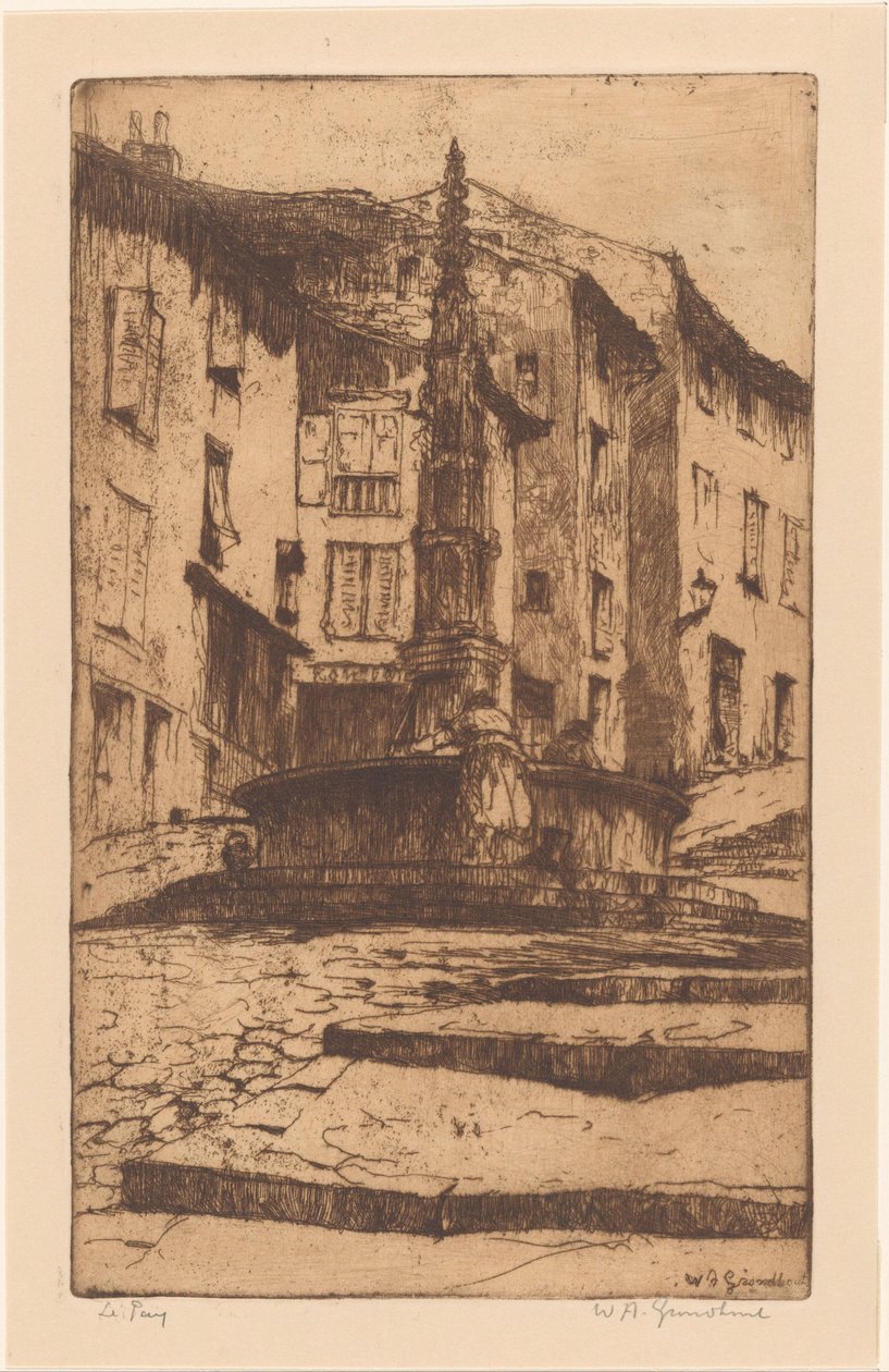 Le Puy (alkuperäinen nimi esineessä) tekijältä Willem Adrianus Grondhout (signed by artist)