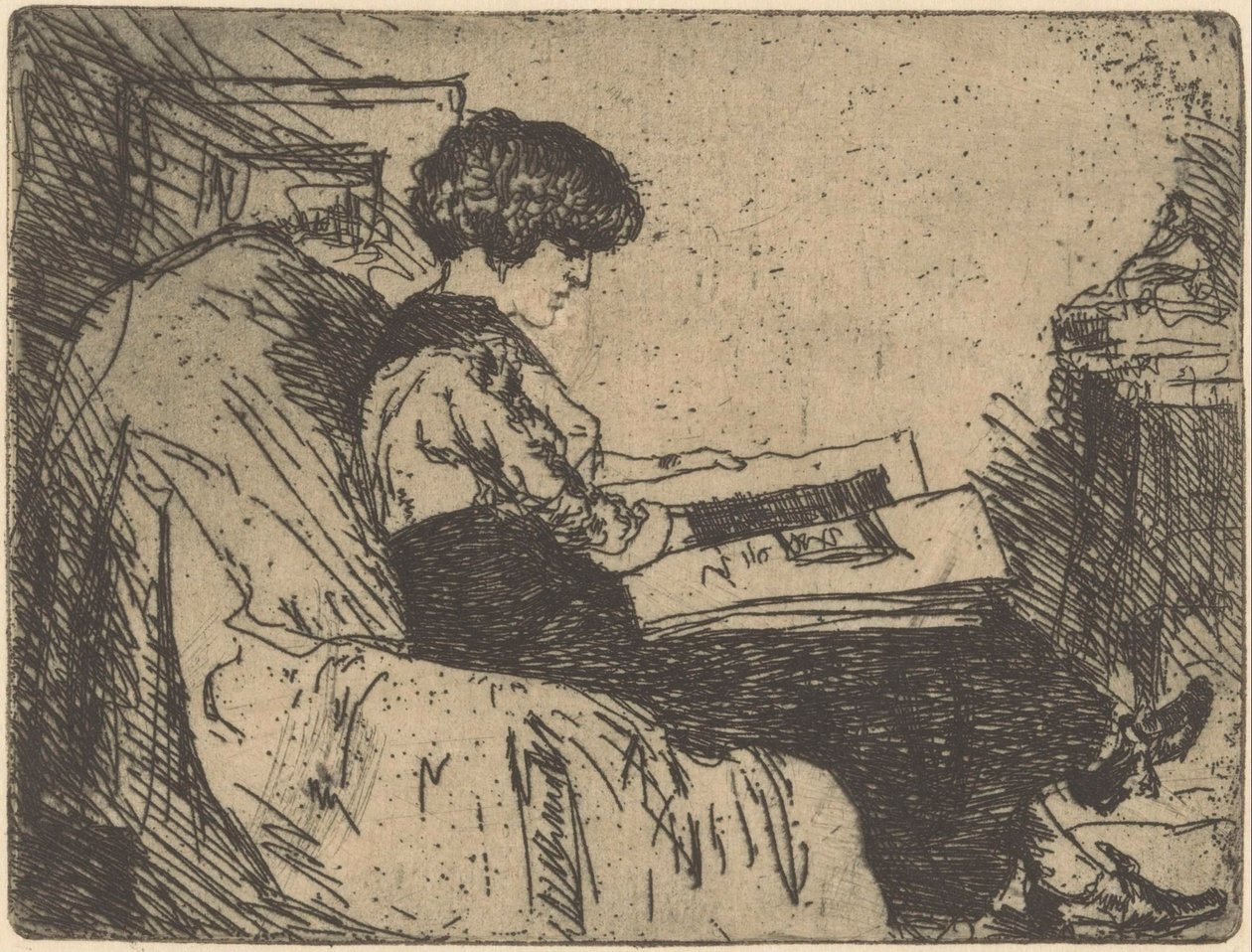 Martha Grondhout-Heshuusiuksen muotokuva tekijältä Willem Adrianus Grondhout (signed by artist)