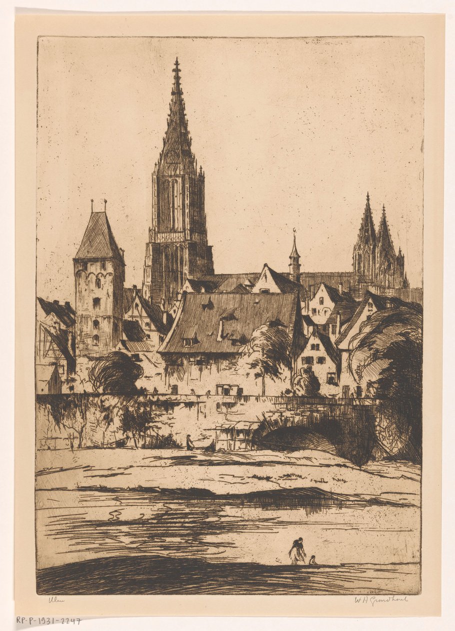 Ulm (alkuperäinen nimi esineessä) tekijältä Willem Adrianus Grondhout (signed by artist)