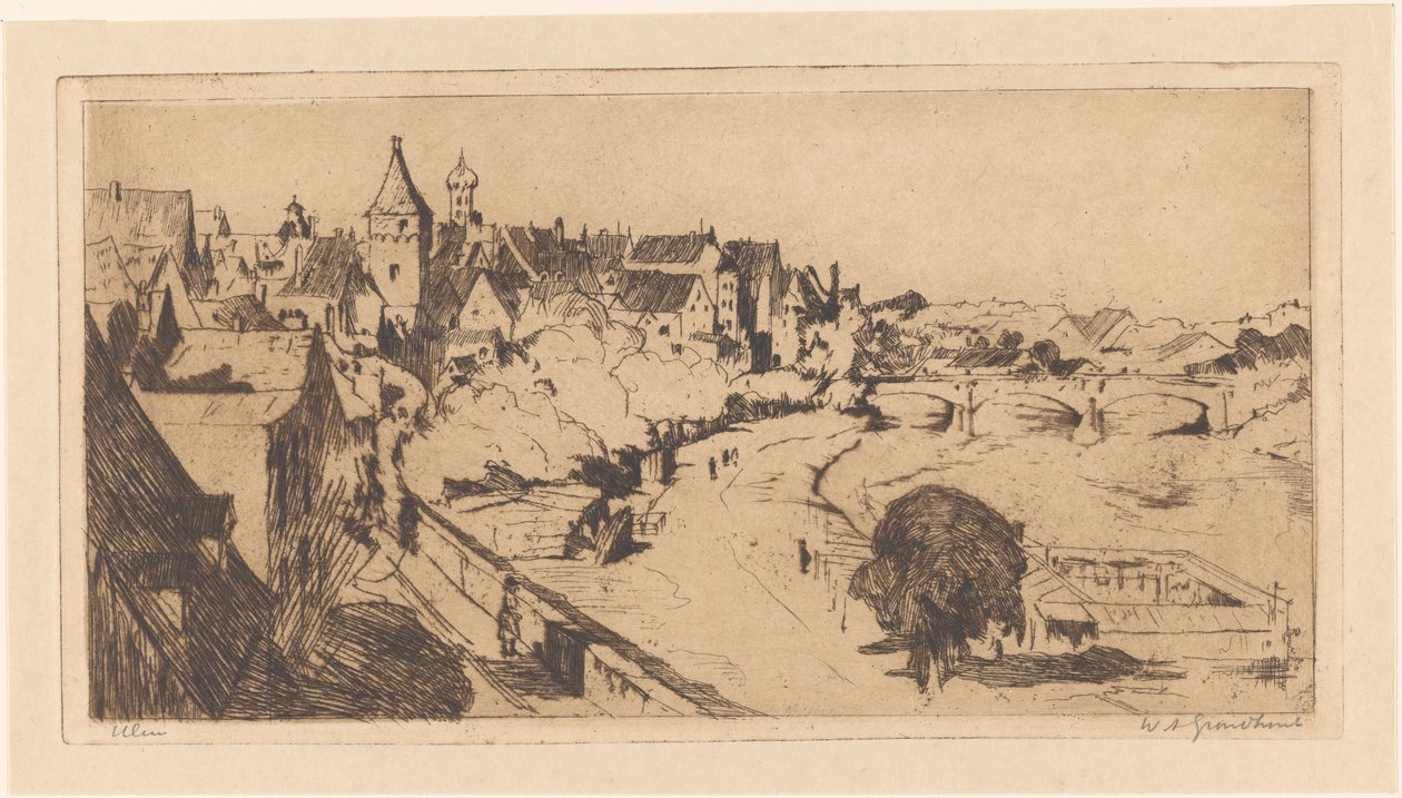 Ulm (alkuperäinen nimi esineessä) tekijältä Willem Adrianus Grondhout (signed by artist)