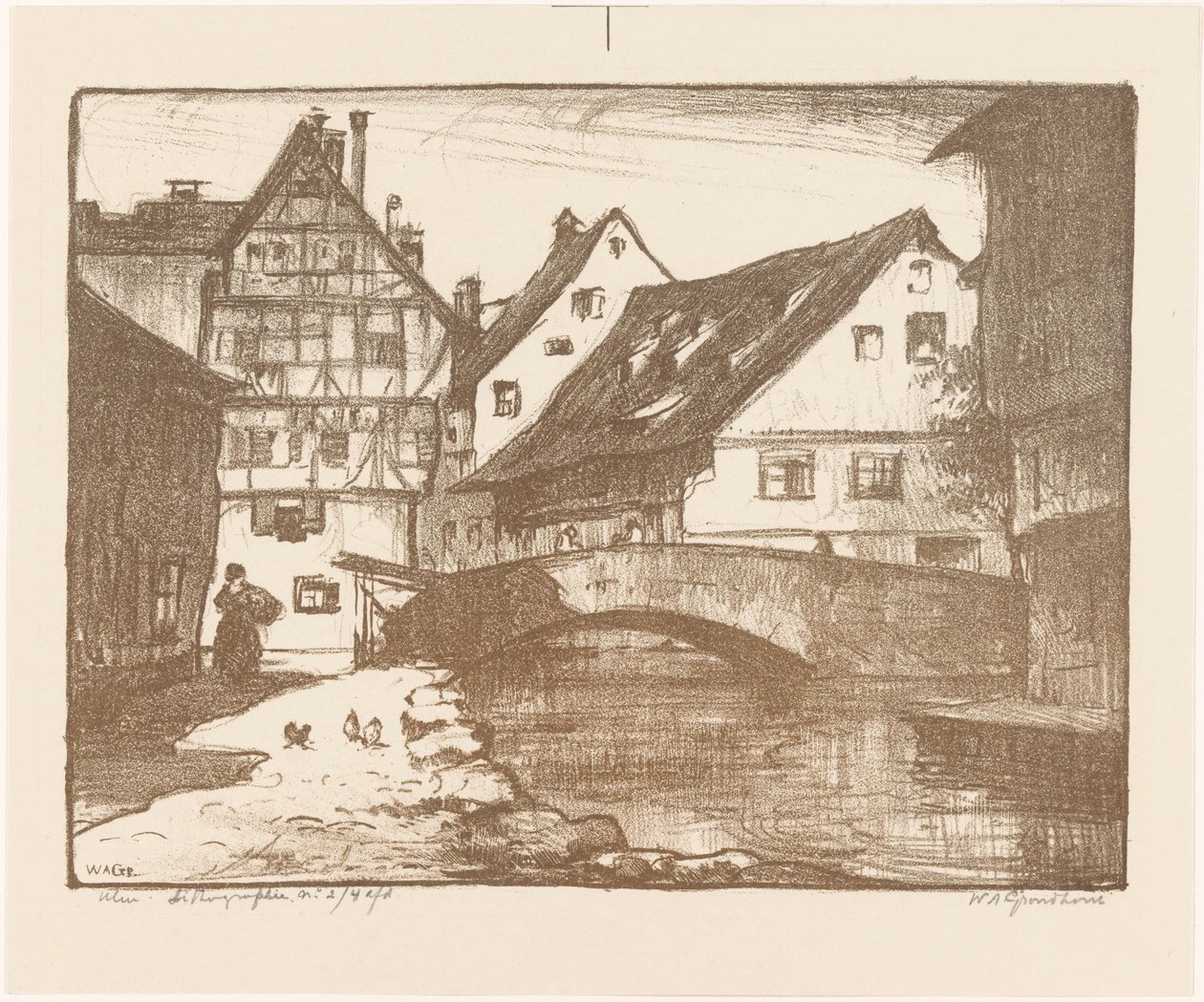 Ulm (alkuperäinen nimi esineessä) tekijältä Willem Adrianus Grondhout (signed by artist)