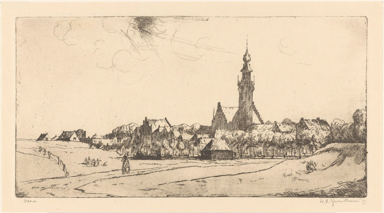 Veere (alkuperäinen nimi esineessä) tekijältä Willem Adrianus Grondhout (signed by artist)