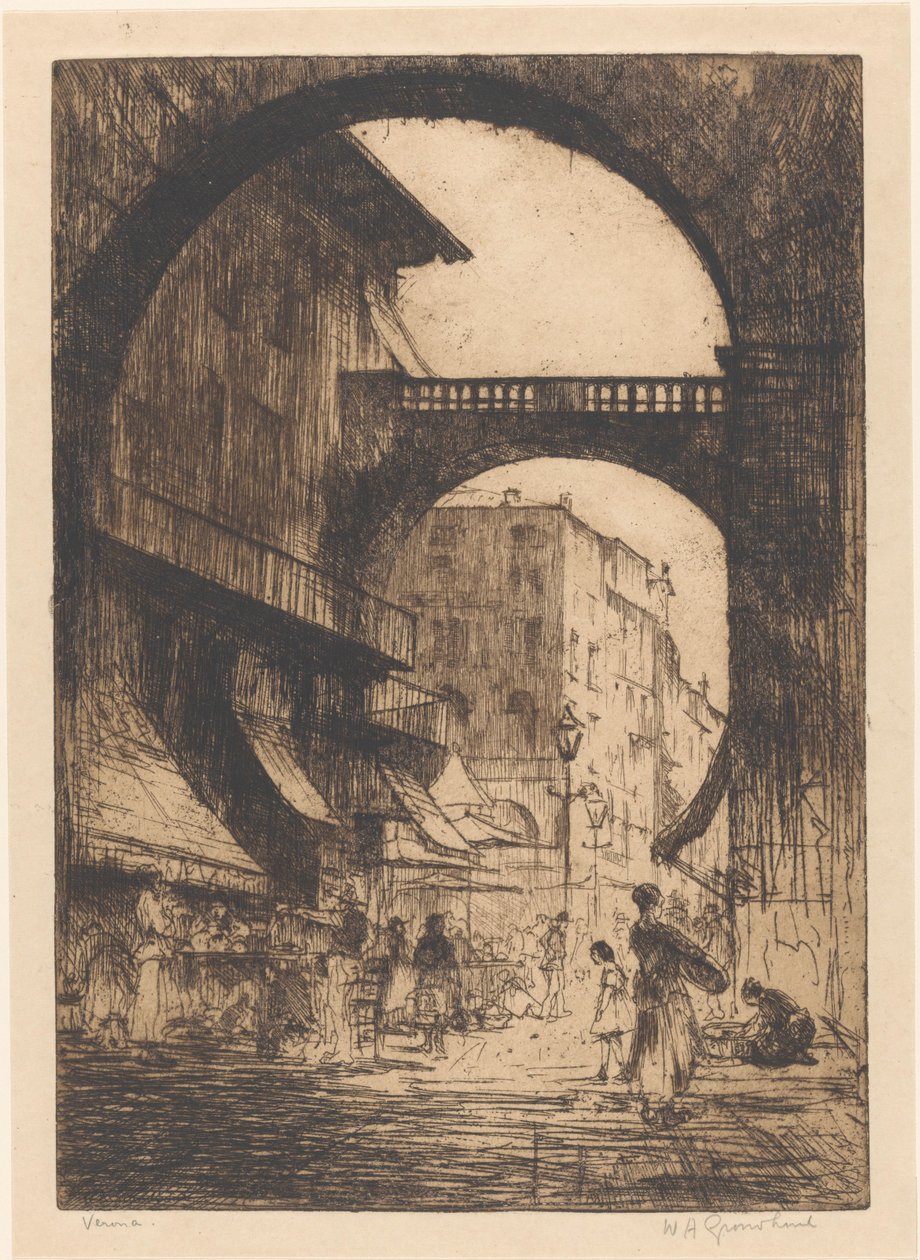 Verona (alkuperäinen nimi esineessä) tekijältä Willem Adrianus Grondhout (signed by artist)