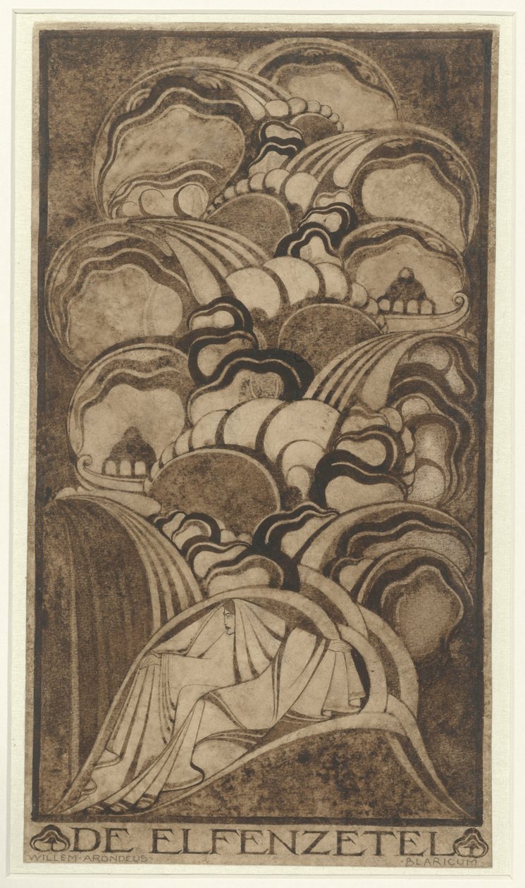 De Elfenzetel (alkuperäinen nimi esineessä) tekijältä Willem Arondéus (signed by artist)