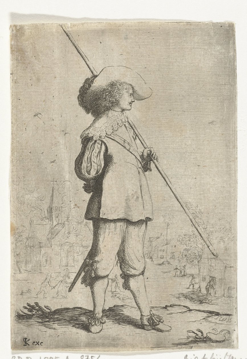 Seisova sotilas tekijältä Willem Basse (attributed to)