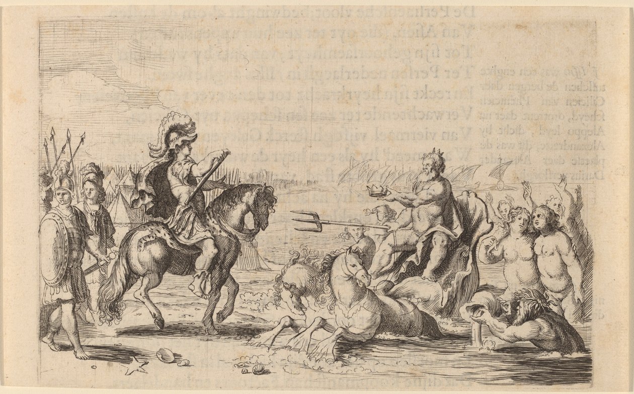 Aleksanteri Suuri ja Neptunus, 1634. tekijältä Willem Basse