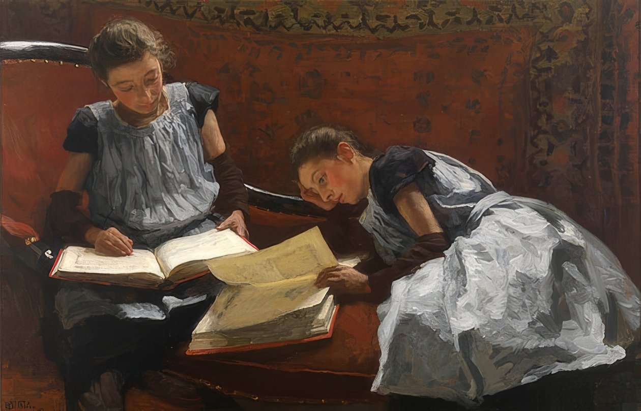 Arntzeniuksen sisarukset. 1895 tekijältä Willem Bastiaan Tholen