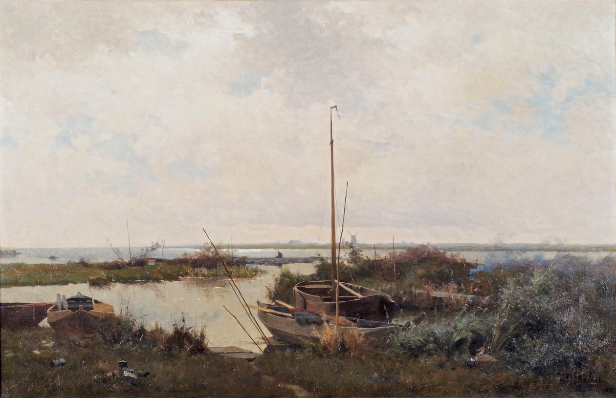 Jokimaisema, 1882. tekijältä Willem Bastiaan Tholen