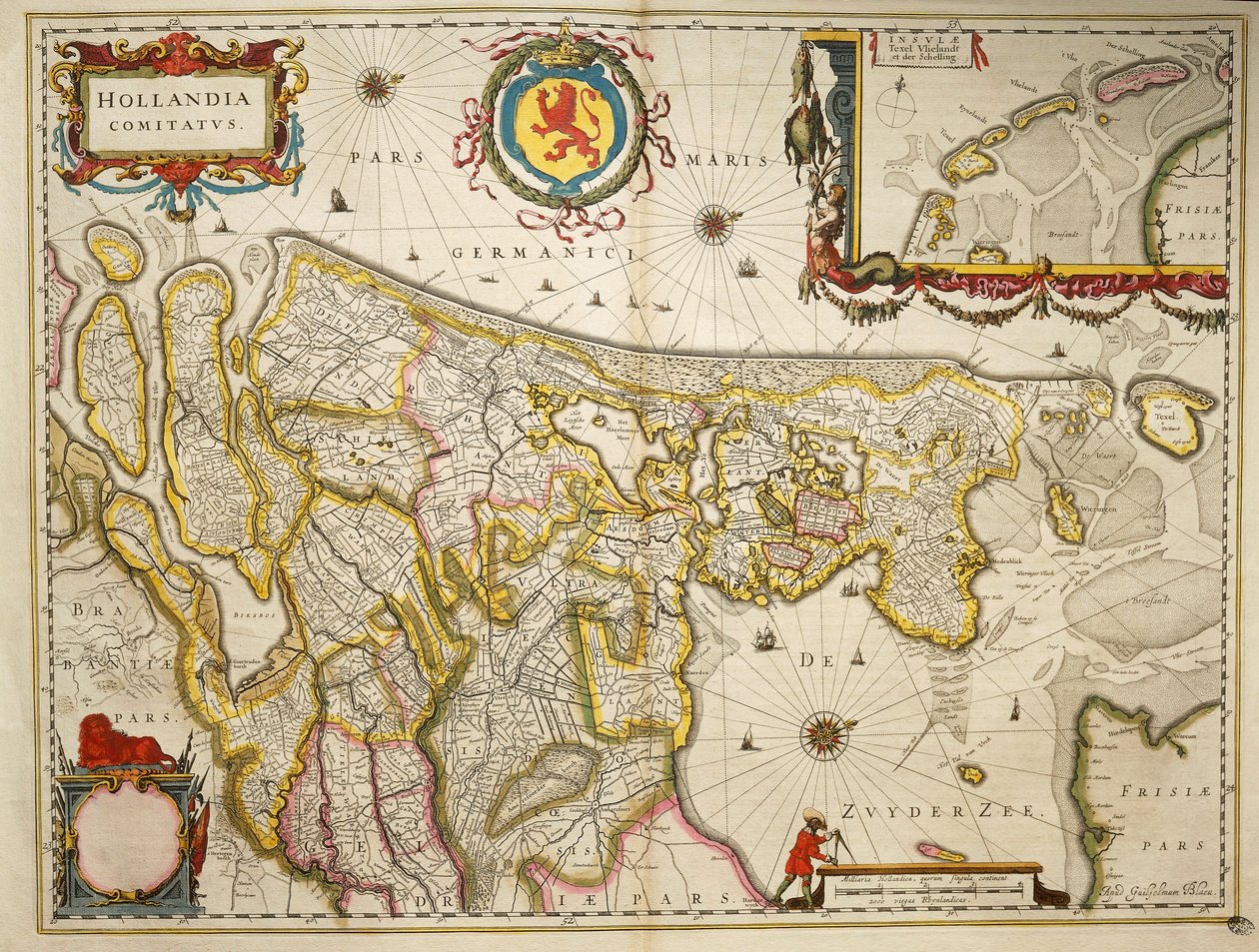Hollanti Willem Bleaun Theatrum Orbis Terrarumilta Amsterdamista tekijältä Willem Blaeu