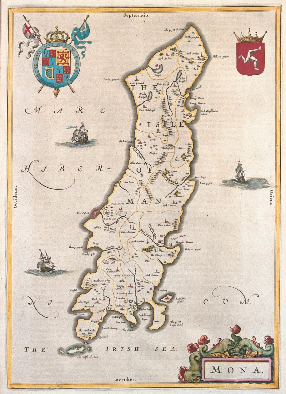 Mansaari, julkaisussa "Theatrum Orbis Terrarum, sive Atlas Novus", Willem Blaeu, Amsterdam. tekijältä Willem Blaeu