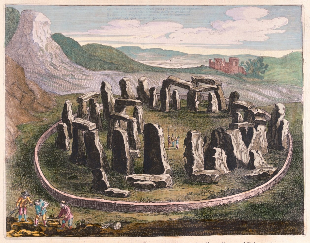 Stonehenge, teoksessa "Theatrum Orbis Terrarum, sive Atlas Novus", Willem Blaeu, Amsterdam. tekijältä Willem Blaeu