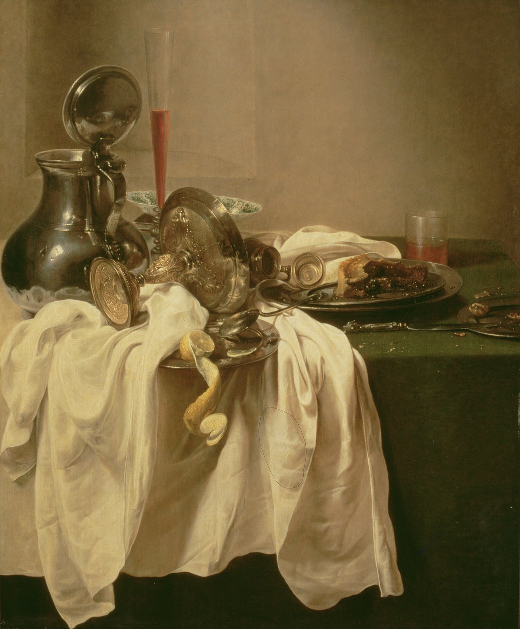 Asetelma (öljy kankaalle) tekijältä Willem Claesz. Heda