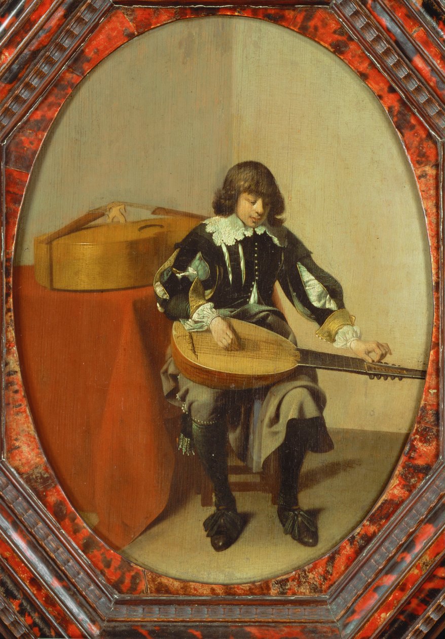 Nuori muusikko ... (maalaus kankaalle) tekijältä Willem Cornelisz Duyster