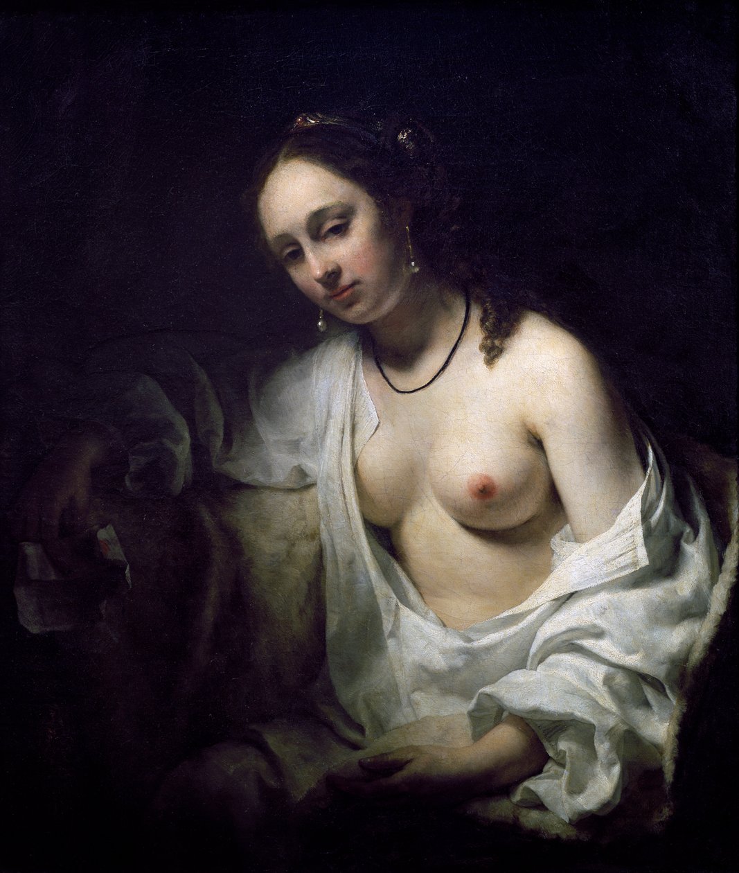 Batsheba vastaanottaa kirjeen Davidilta, Willem Drost tekijältä Willem Drost