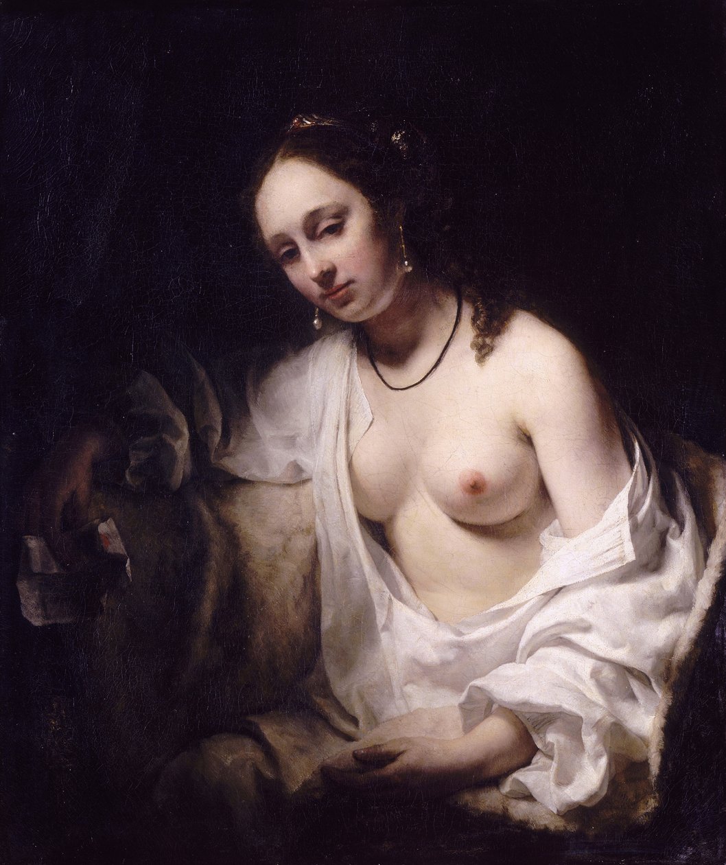 Batseba kuningas Davidin kirjeen kanssa, 1654 tekijältä Willem Drost