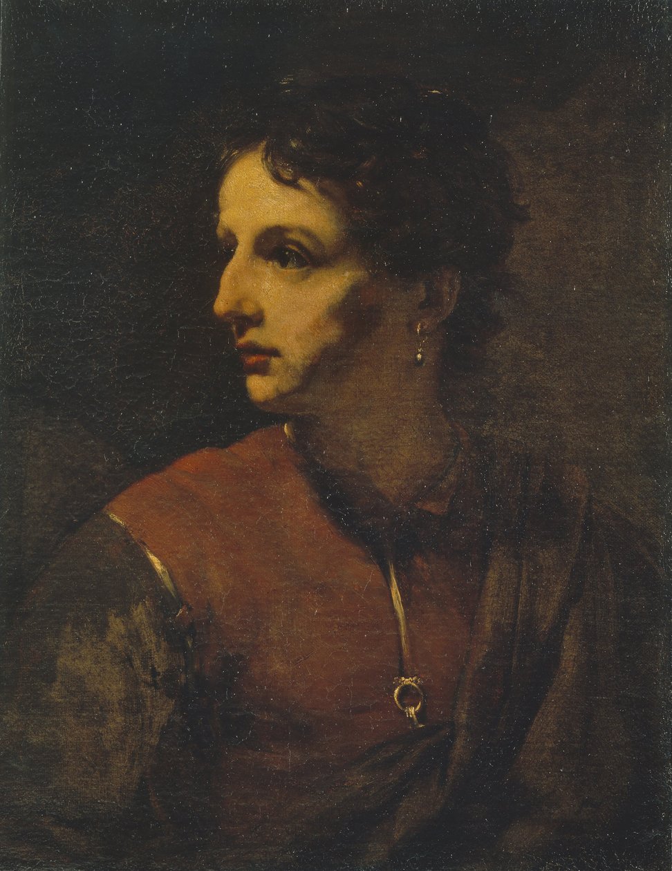 Nuoren miehen muotokuva korvakorulla, 1655. tekijältä Willem Drost